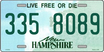 NH license plate 3358089