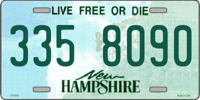 NH license plate 3358090