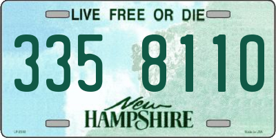 NH license plate 3358110