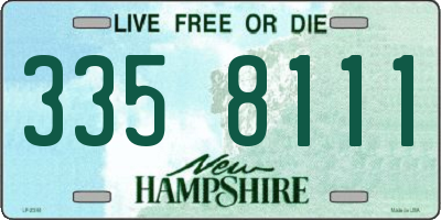 NH license plate 3358111
