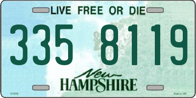 NH license plate 3358119