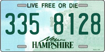 NH license plate 3358128