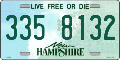NH license plate 3358132