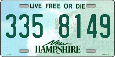 NH license plate 3358149