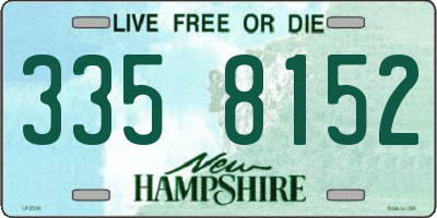NH license plate 3358152