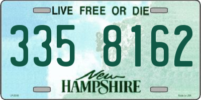 NH license plate 3358162