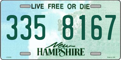 NH license plate 3358167