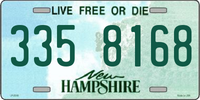 NH license plate 3358168