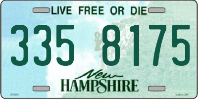 NH license plate 3358175