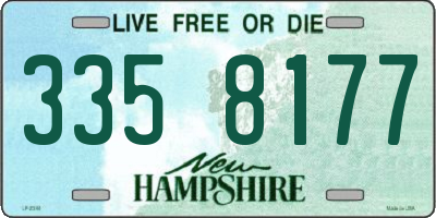 NH license plate 3358177