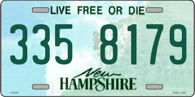 NH license plate 3358179