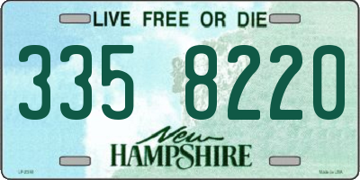 NH license plate 3358220
