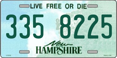 NH license plate 3358225