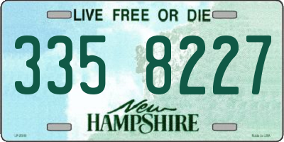 NH license plate 3358227