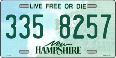 NH license plate 3358257