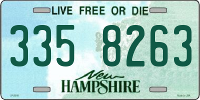 NH license plate 3358263
