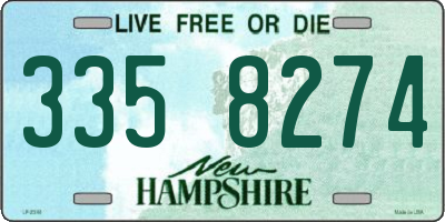 NH license plate 3358274