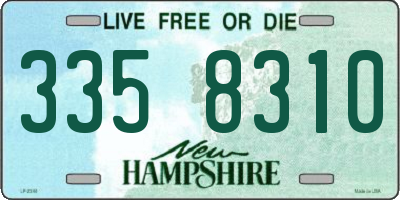 NH license plate 3358310
