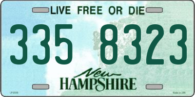 NH license plate 3358323