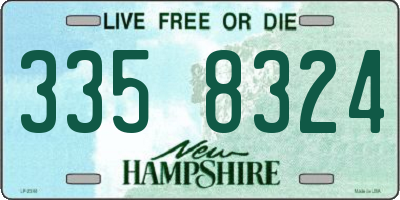 NH license plate 3358324