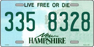 NH license plate 3358328