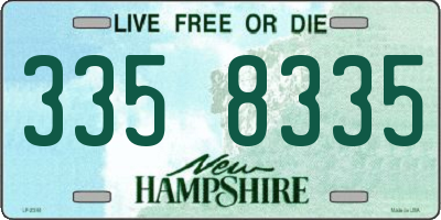 NH license plate 3358335