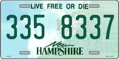 NH license plate 3358337