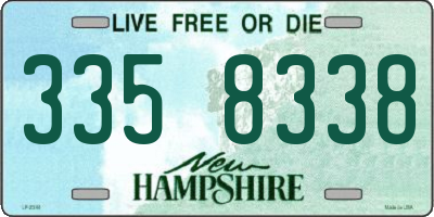 NH license plate 3358338