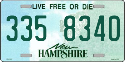 NH license plate 3358340
