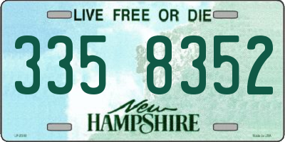 NH license plate 3358352