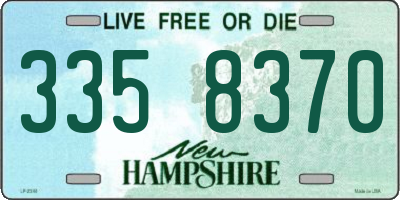 NH license plate 3358370