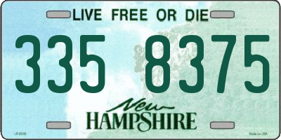 NH license plate 3358375