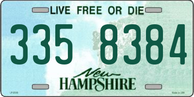 NH license plate 3358384