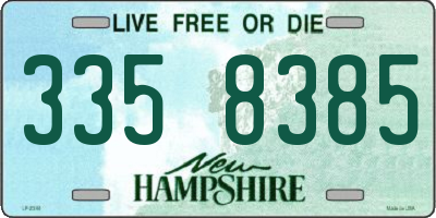 NH license plate 3358385
