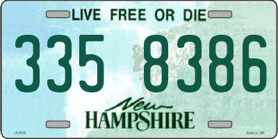 NH license plate 3358386