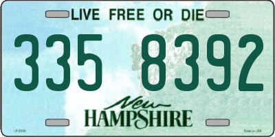 NH license plate 3358392