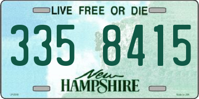NH license plate 3358415
