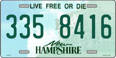 NH license plate 3358416