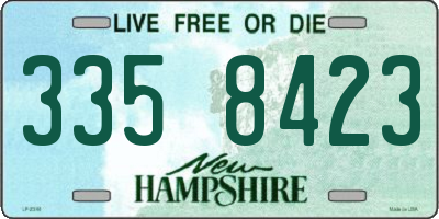 NH license plate 3358423