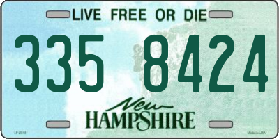 NH license plate 3358424