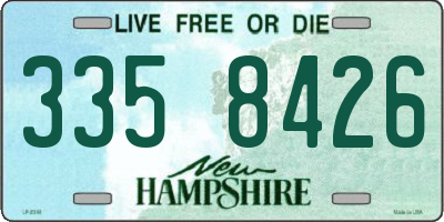 NH license plate 3358426