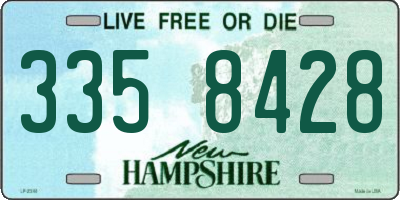 NH license plate 3358428