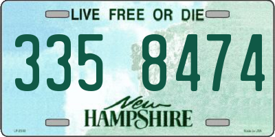 NH license plate 3358474