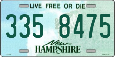 NH license plate 3358475