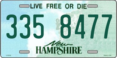 NH license plate 3358477