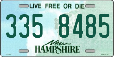 NH license plate 3358485