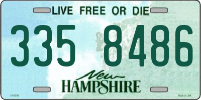 NH license plate 3358486