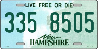 NH license plate 3358505