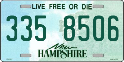 NH license plate 3358506