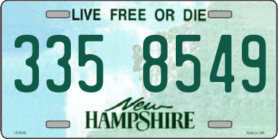 NH license plate 3358549